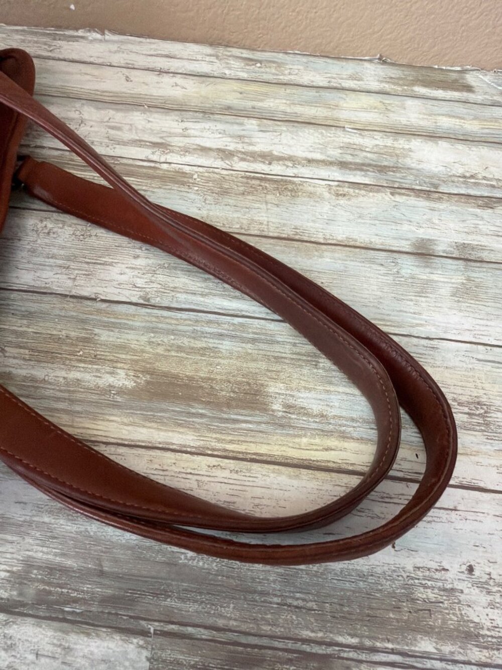 1970/80s Coach Glove Tanned British Tan Marketing Tote Bag NYC 399-0645 w/FLAWS - Picture 8 of 15